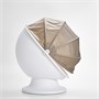 IKEA PS LÖMSK, детское вращающееся кресло, белый бежевый/красный 706.092.35