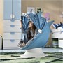IKEA PS LÖMSK, Чехол на детский поворотный рукав, синий/акула 506.092.36