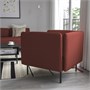LILLEHEM, кресло, Гуннаред/коричнево-красный металл 394.702.93