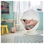 IKEA PS LÖMSK, вращающееся кресло, белый/красный 904.071.37