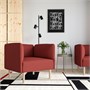 LILLEHEM, кресло, Гуннаред/коричнево-красное дерево 294.702.98