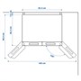 RIBBENÅS, Холодильник/морозильник с французской дверью, отдельностоящий IKEA 700/нержавеющая сталь 405.807.66