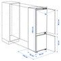 ÖVERNÄS, холодильник/морозильник, встроенный IKEA 700 406.288.67