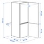 VINDÅS, холодильник/морозильник, IKEA 300 отдельно стоящий/белый 405.680.57