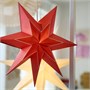 STRÅLA, Абажур, бумажная звезда/красный 506.399.12