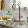 SALLSJÖN, Смеситель для кухни, выдвижной, цвет нержавеющей стали 606.104.37