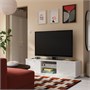 BYÅS, Тумба под ТВ, глянцевый белый 003.525.73