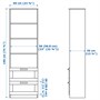 BRIMNES / BURHULT, Комбинация для хранения телевизора, белая 293.986.98