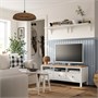 HEMNES, Тумба под ТВ, белая морилка/светло-коричневый 304.135.27