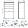 VIHALS, Комбинация телевизора и места для хранения вещей, белый 594.780.47