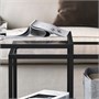 VITTSJÖ, гнездо столов, комплект из 2 шт., черно-коричневый/стекло 602.153.33