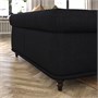 VISKAFORS, 3-местный диван, Лейде антрацит/коричневый 894.433.63
