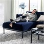 ÄPPLARYD, 4-местный диван с шезлонгом, Дьюпарп темно-синий 894.295.26
