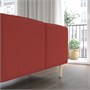 LILLEHEM, 3-местный модульный диван с приставным столиком, Гуннаред коричнево-красный/дерево 995.703.03