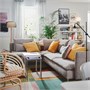SÖDERHAMN, угловой диван, 4-местный, с открытым торцом/Виарп бежевый/коричневый 693.058.43