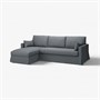 HYLTARP, Диван 3-местный с шезлонгом, левый, Грансель серый 595.149.60