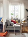 SÖDERHAMN, 3-местный диван, с открытым торцом/Виарп бежевый/коричневый 793.056.92