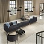 LILLEHEM, 6-местный модульный диван, Гуннаред/темно-серое дерево 595.362.12