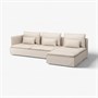 SÖDERHAMN, 4-местный диван с шезлонгом и открытым торцом/Gransel natural 396.216.64