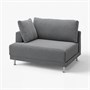 UPPÅKRA, 1,5-местный модуль, с подлокотником слева/Johanneshov dark grey 796.196.64