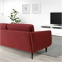 SMEDSTORP, 3-местный диван, Лейде красный/коричневый/черный 294.636.60