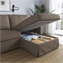 HYLTARP, Диван 3-местный с шезлонгом правый, Грансель серо-коричневый 294.958.21
