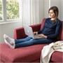 SMEDSTORP, 4-местный диван с шезлонгом, Лейде/красный/коричневая береза 494.892.54