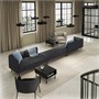 LILLEHEM, 6-местный модульный диван, Гуннаред/темно-серый металл 595.362.07