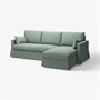 HYLTARP, Диван 3-местный с шезлонгом, правый, Хемместа серо-зеленый 295.149.71
