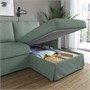 HYLTARP, Диван 3-местный с шезлонгом, правый, Хемместа серо-зеленый 295.149.71
