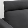 VIMLE, 3-местный диван с шезлонгом и подголовником/Халларп серый 593.991.25