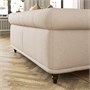 VISKAFORS, 3-местный диван, Лейде светло-бежевый/коричневый 794.433.73