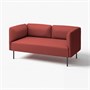 LILLEHEM, 2-местный модульный диван, Gunnared/коричнево-красный металл 494.712.68