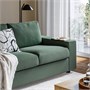 VIMLE, 3-местный диван, с широкими подлокотниками/Кнебек серо-зеленый 596.351.89