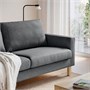 SALTSJÖBADEN, 3-местный диван, Гуннаред средний серый 395.999.55
