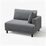 UPPÅKRA, Модуль 1,5-местный, с подлокотником правый/Johanneshov dark grey 496.197.74