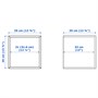 EKET, комбинация настенного шкафа, под коричневый орех/белый 794.903.31
