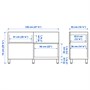 BESTÅ, Комбинация для хранения с дверцами/ящиками, белый Каллвикен/Стуббарп/светло-серый под бетон 294.353.56