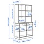 TONSTAD, комбинация для хранения, дубовый шпон, коричневатый 095.702.70