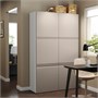 BESTÅ, комбинация для хранения с дверцами, белый Хаммарсмед/бежевый 595.721.63