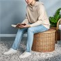 TOLKNING, пуф с местом для хранения, ротанг ручной работы 705.126.67