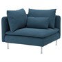 SÖDERHAMN, чехол для угловой секции, Tallmyra синий 304.399.85