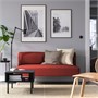 LILLEHEM, 2-местный модуль, Gunnared/коричнево-красное дерево 895.359.99