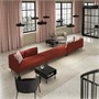 LILLEHEM, 6-местный модульный диван, Гуннаред/коричнево-красный металл 095.361.96