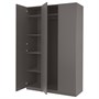 PAX / FORSAND, Комбинация гардероба, темно-серый/темно-серый 994.297.19