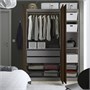 PAX / STORKLINTA, Комбинация гардероба, темно-серый/темно-коричневый под мореный дуб 996.103.56