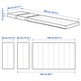 INNERLIG, пружинный матрас для раздвижной кровати 003.485.95